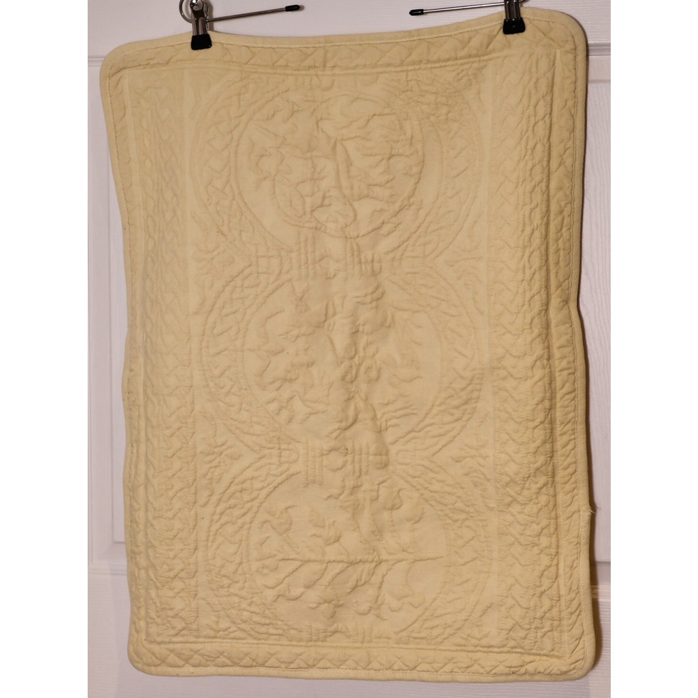 Williamsburg William & Mary Matelasse Sham Cover Case Standard Yellow 20x26